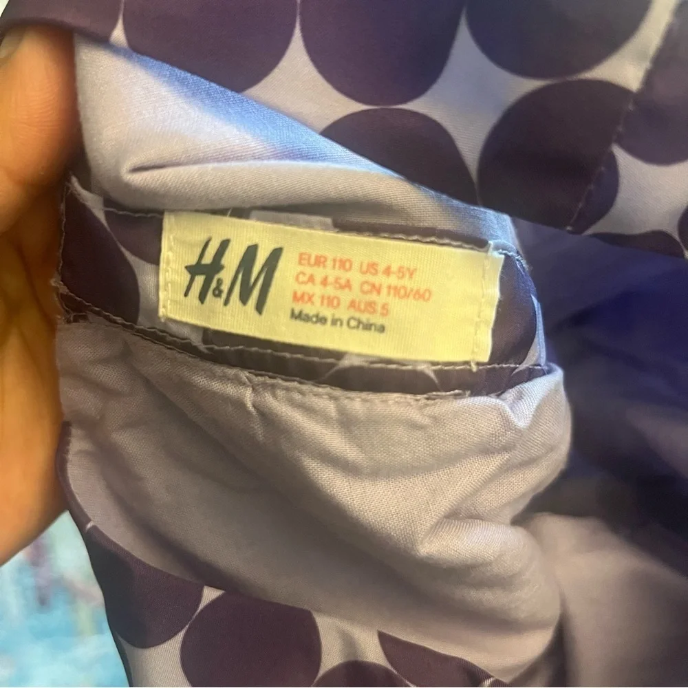 H&M purple dress kids size 4-5Y